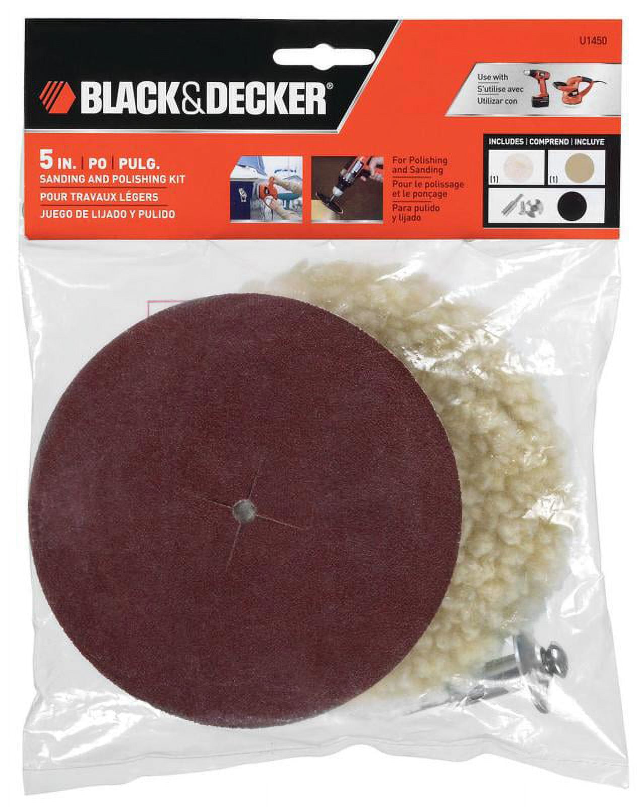 BLACK+DECKER 5" Polishing Sanding Kit