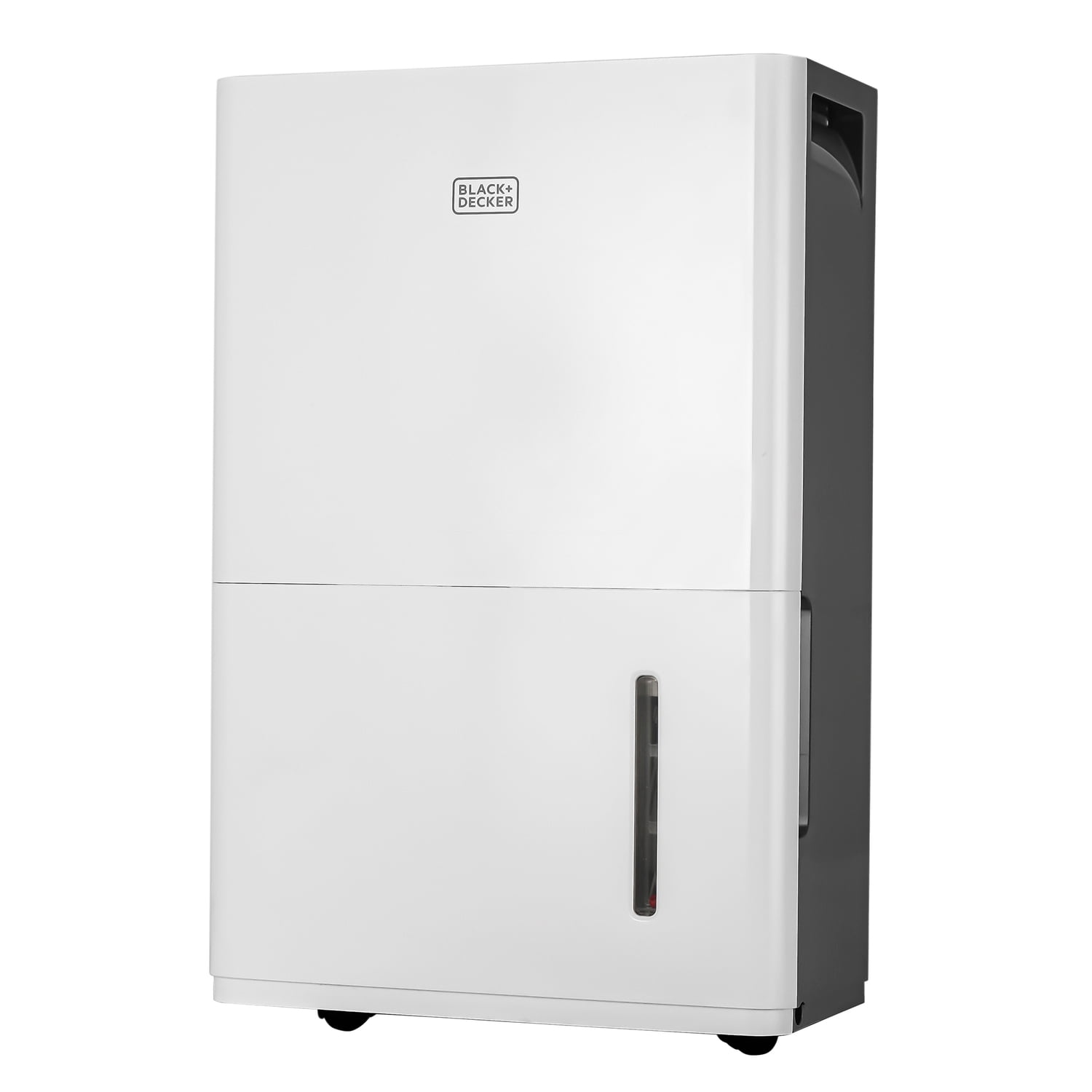 BLACK+DECKER 50 Pint White and Gray Portable Dehumidifier with Humidistat