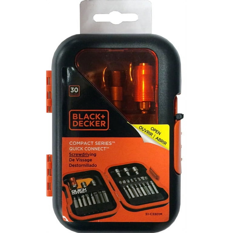 BLACK+DECKER 51-C3301M 30pc Quick Connect Screwdriver Set 