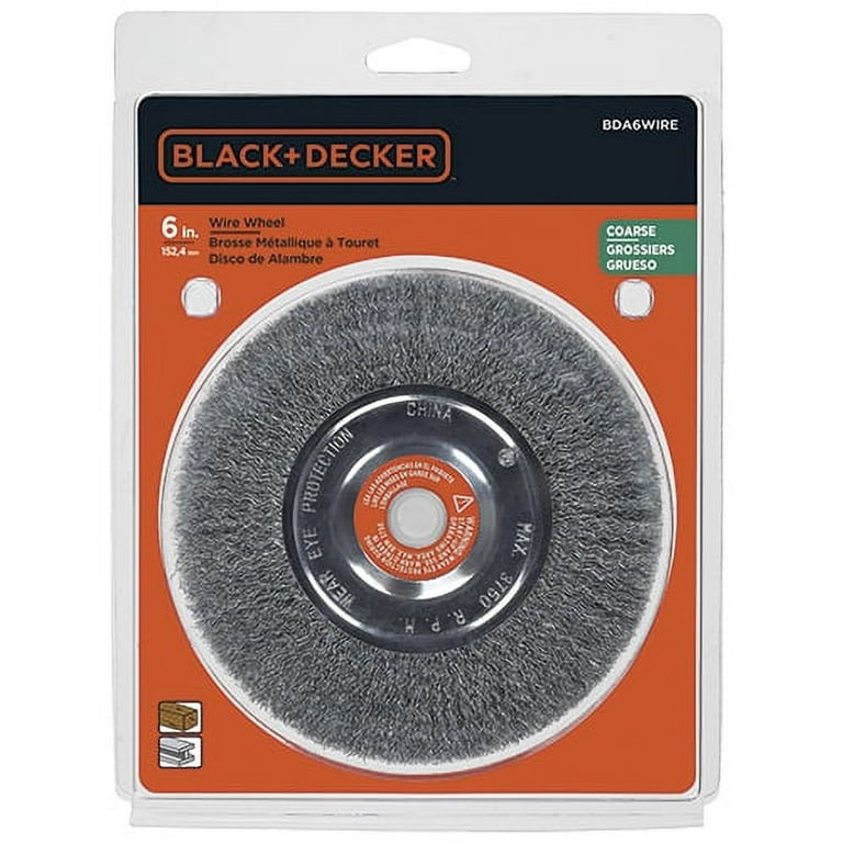 BLACK DECKER 6 Inch Wire Wheel Bda6wire Walmart