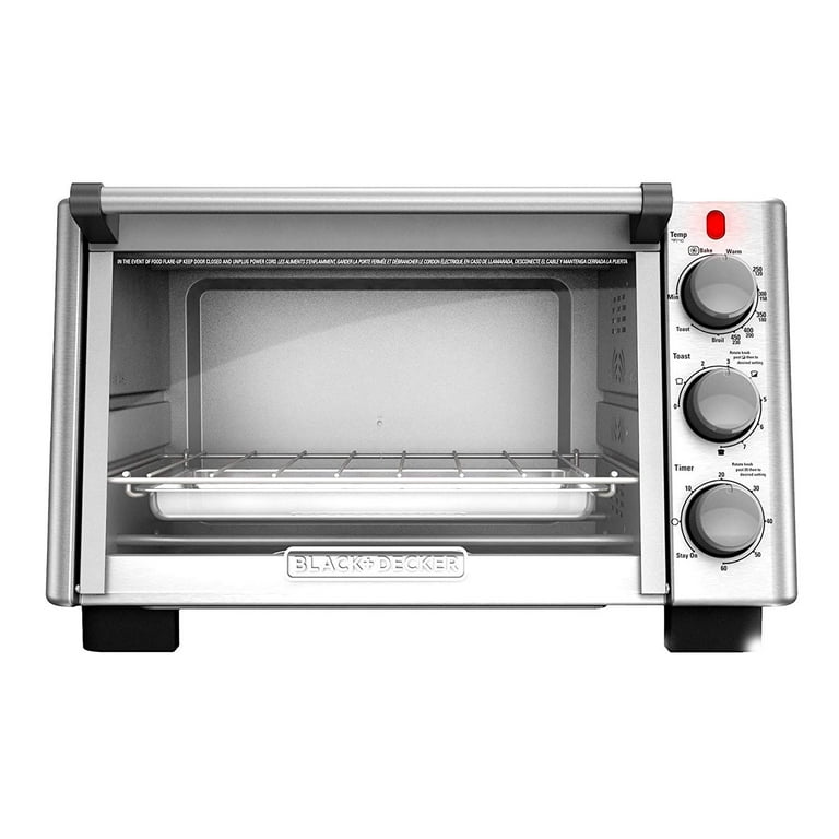 BLACK+DECKER 6-Slice Convection Countertop Toaster Oven, Stainless