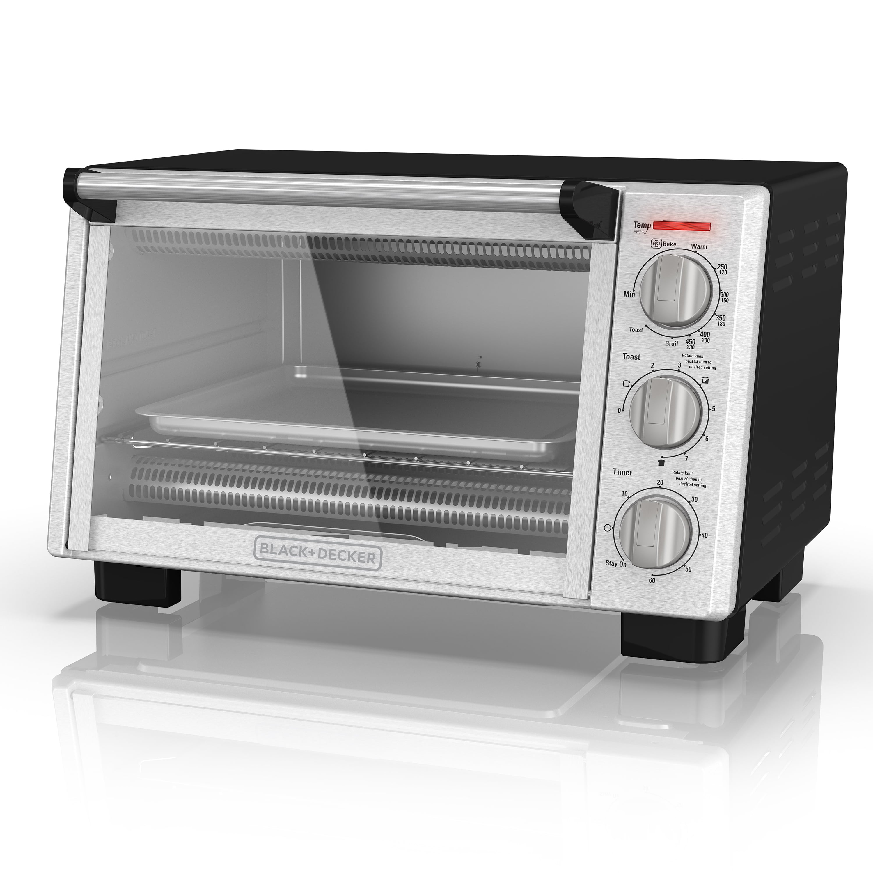 Have a look at the manual Black and Decker Toaster Oven TO2050S