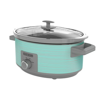 Crock-Pot RNAB07B8P9JBQ crockpot scv700-kt deisgn to shine 7qt slow cooker,  turquoise
