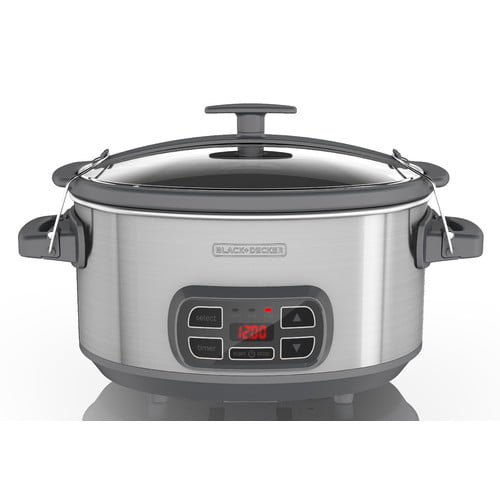 Crock-Pot® 7-Quart Easy-to-Clean Cook & Carry® Slow Cooker, Black