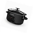 thumbnail image 1 of BLACK+DECKER 7-Quart Slow Cooker, SCD4007, Chalkboard Exterior, Locking Lid, 3 Heat Settings, Removable Stoneware Crock, 1 of 10