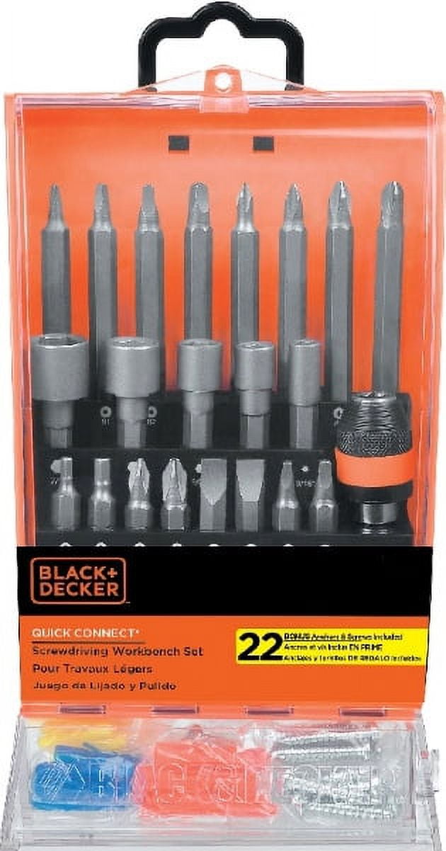 black decker 71 740 205 pc drilling and screwdriving set