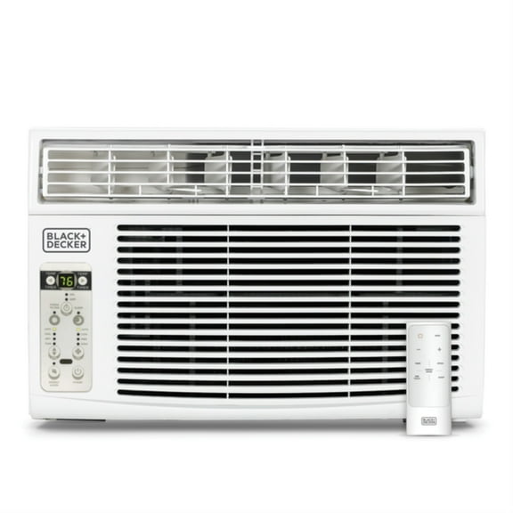 BLACK+DECKER 8,000-BTU 4-Speed ENERGY STAR Electronic Window Air Conditioner with Remote, BD08WT6