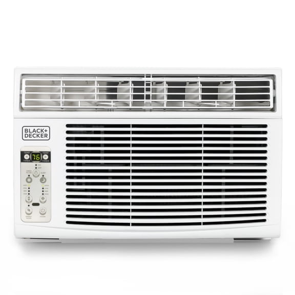BLACK+DECKER 8,000-BTU 4-Speed Electronic Window Air Conditioner with Remote, BD08WT6