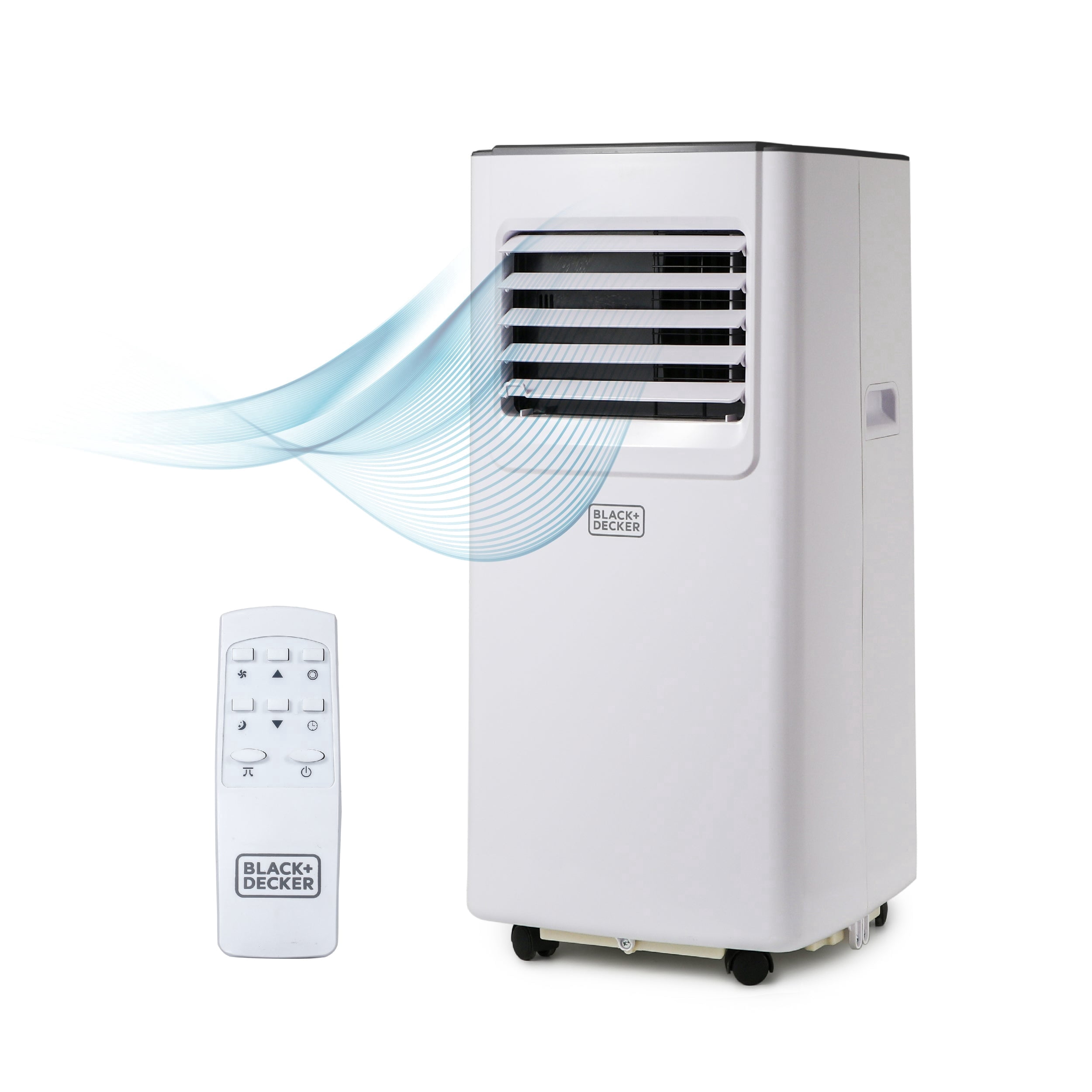 BLACK+DECKER 8,000 BTU Portable Air Conditioner with Wifi & Remote Control, 3-1-in Air Conditioner, Fan & Dehumidifier, AC with App, Alexa & Google Assistant, Portable AC with Window Kit