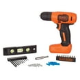 thumbnail image 1 of BLACK+DECKER 8V MAX* Cordless Drill + 43 Pc. Home Decor Project Kit, (BDCD8HDPK), 1 of 20