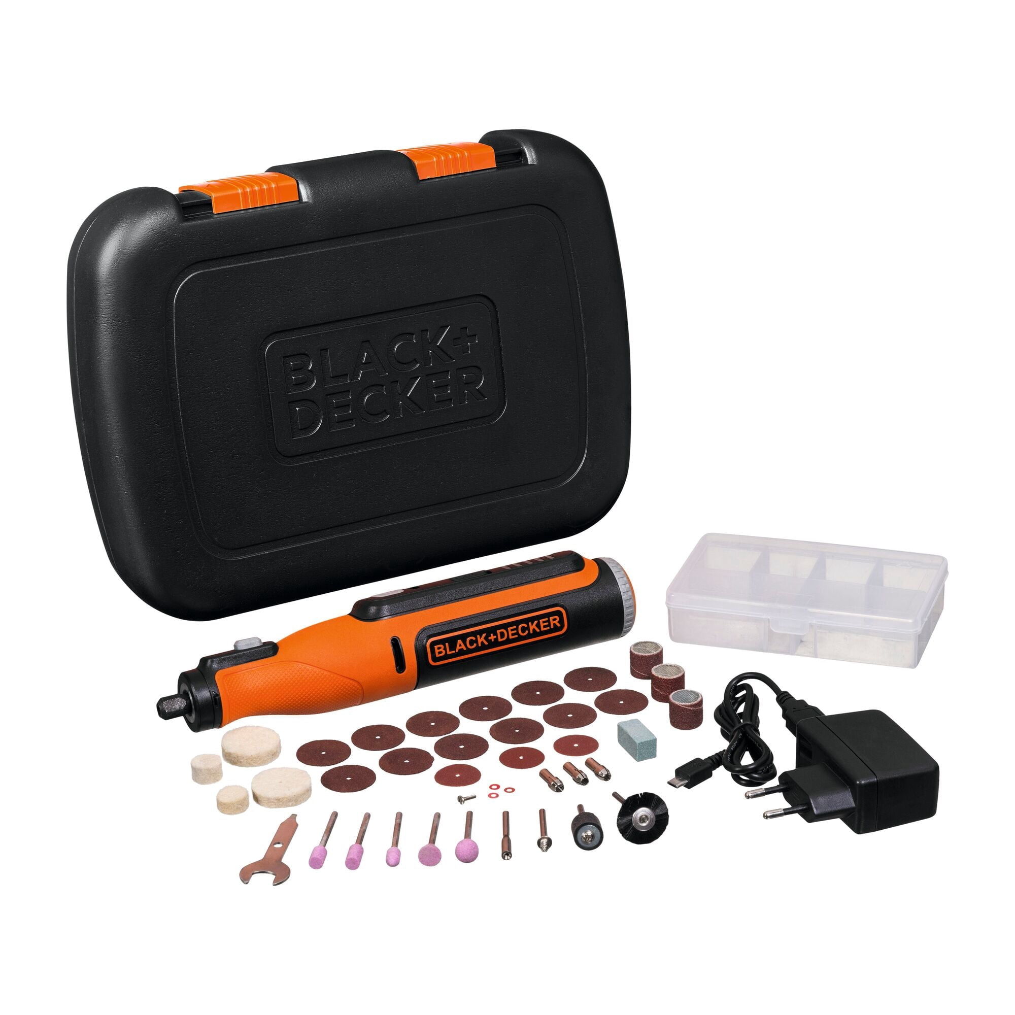 BLACK+DECKER 8V Max* Cordless Rotary Tool With 35-Piece Accessory Set ...
