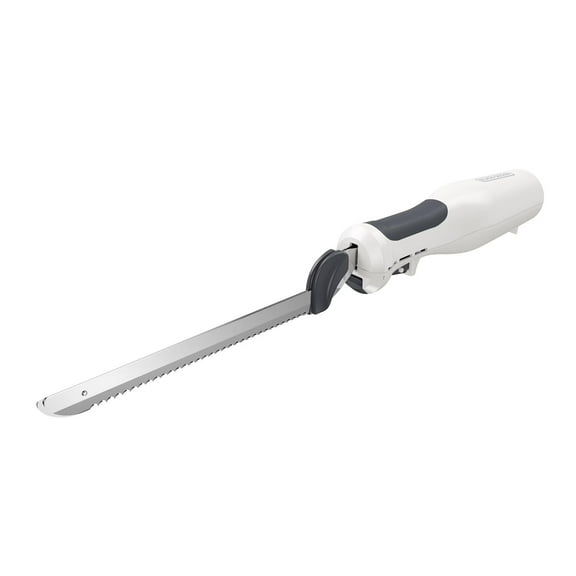 BLACK+DECKER 9-Inch Electric Carving Knife, Stainless Steel, White