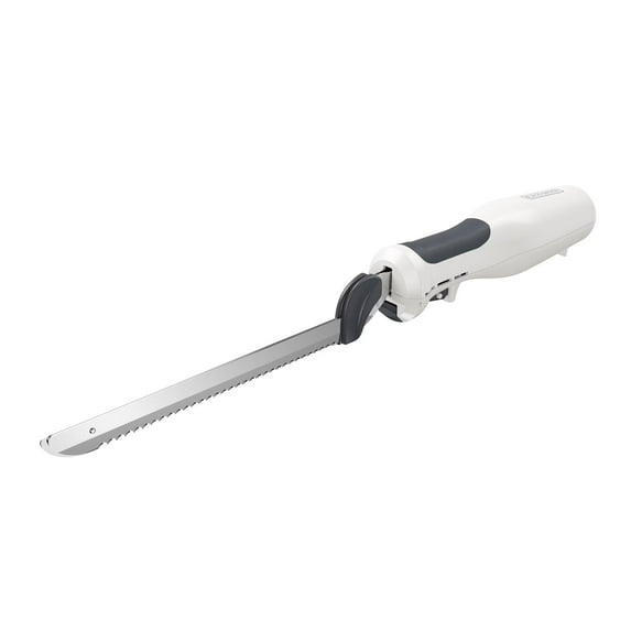 BLACK+DECKER 9-Inch Electric Carving Knife, Stainless Steel, White
