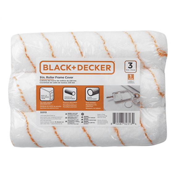 BLACK+DECKER 9" Roller Cover - 3-Pack