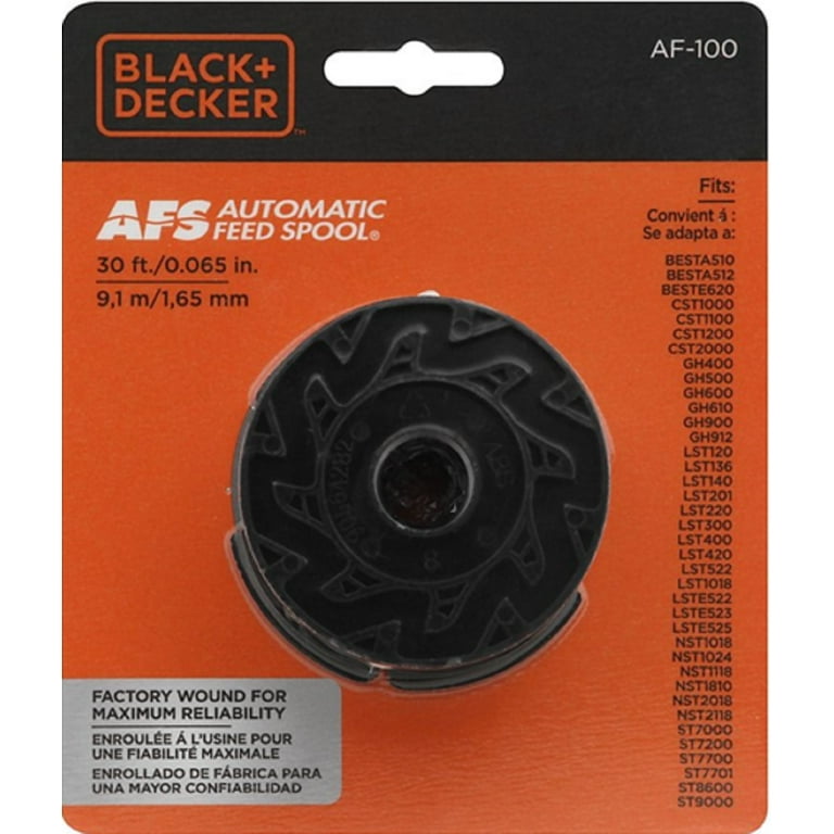 Black & Decker AF-100 Trimmer String AFS Automatic Feed Spool, 30ft