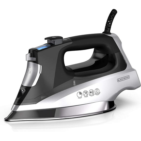 BLACK+DECKER Allure Digital Steam Iron with Stainless Steel Soleplate and Precision Tip, D3060