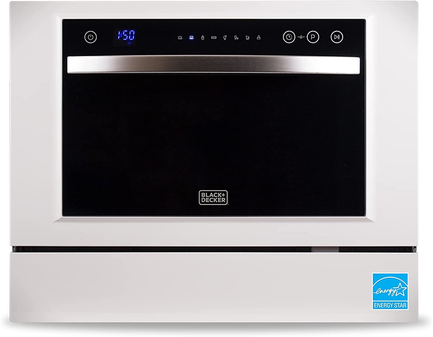 Compact White Stainless Steel Countertop Dishwasher for RV
