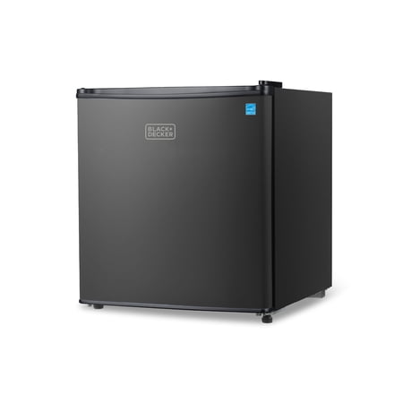 BLACK+DECKER BCRK17B Compact Refrigerator & Mini Fridge with Freezer, 1.7 cu. ft., Black