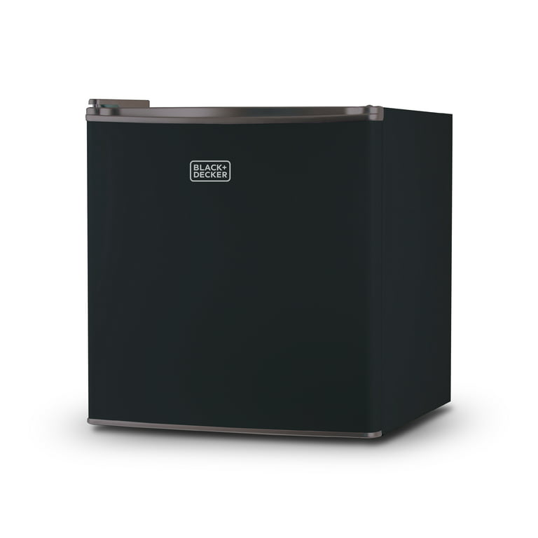 BLACK+DECKER BCRK17B Compact Refrigerator & Mini Fridge with Freezer, 1.7  cu. ft., Black