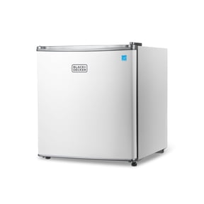 BLACK+DECKER BCRK17W Compact Refrigerator Energy Star Single Door Mini Fridge with Freezer, 1.7 cu. ft., White