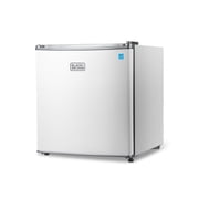 BLACK+DECKER BCRK17W Compact Refrigerator Energy Star Single Door Mini Fridge with Freezer, 1.7 cu. ft., White
