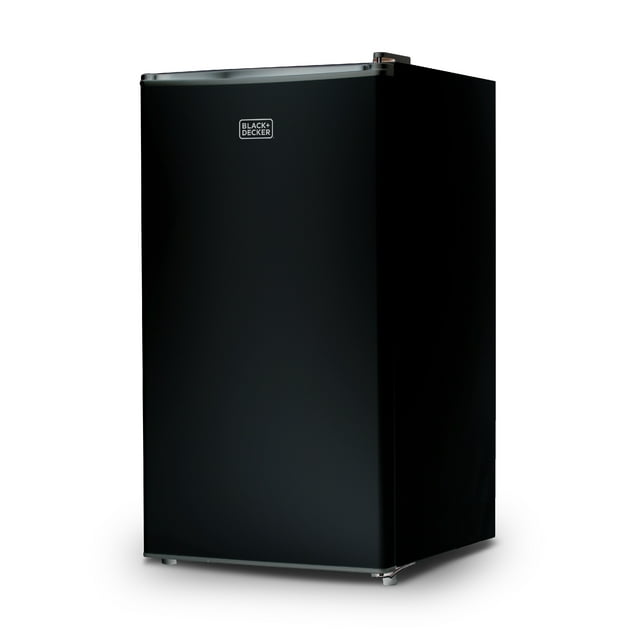 BLACK+DECKER BCRK32B Compact Refrigerator & Mini Fridge with Freezer, 3.2 cu. ft., Black
