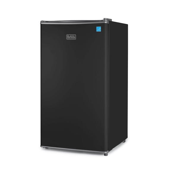 BLACK+DECKER BCRK32B Compact Refrigerator & Mini Fridge with Freezer, 3.2 cu. ft., Black