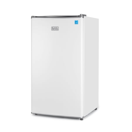 BLACK+DECKER BCRK32W Compact Refrigerator & Mini Fridge with Freezer, 3.2 cu. ft., White