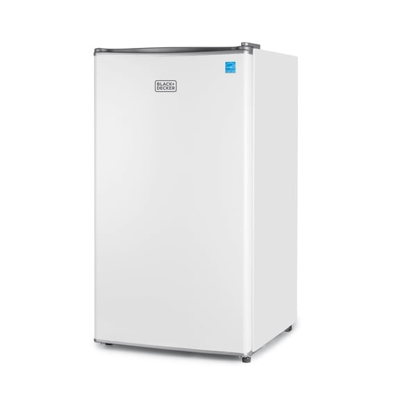 BLACK+DECKER BCRK32W Compact Refrigerator & Mini Fridge with Freezer, 3.2 cu. ft., White