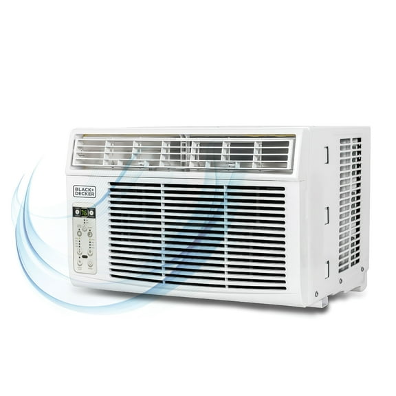 BLACK+DECKER BD06WT6 Window Air Conditioner 6000 BTU, Cools up to 250 Square feet, White