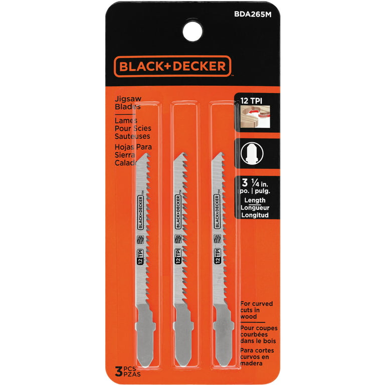 Black & Decker 5-Pack Fine Wood Cutting Jig Saw Blades