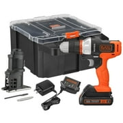 BLACK+DECKER BDCDMT1202KTJC1 MATRIX 20V MAX, POWERCONNECT Drill Driver, 20V 1.5Ah 300 RPM, 2 Piece