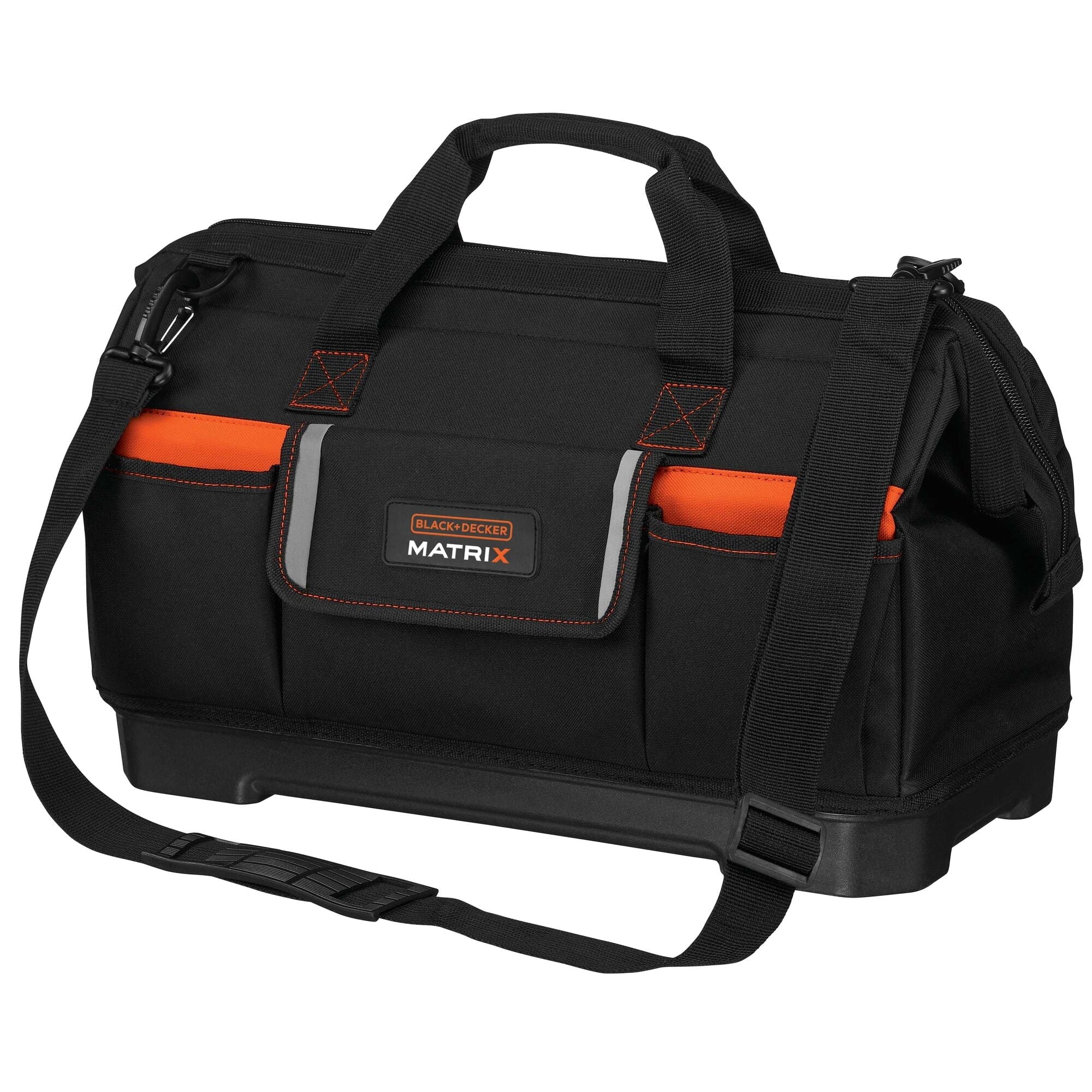 BLACK+DECKER Tool Tote Bag For Matrix System, Wide-Mouth, 21-Inch (BDCMTSB)