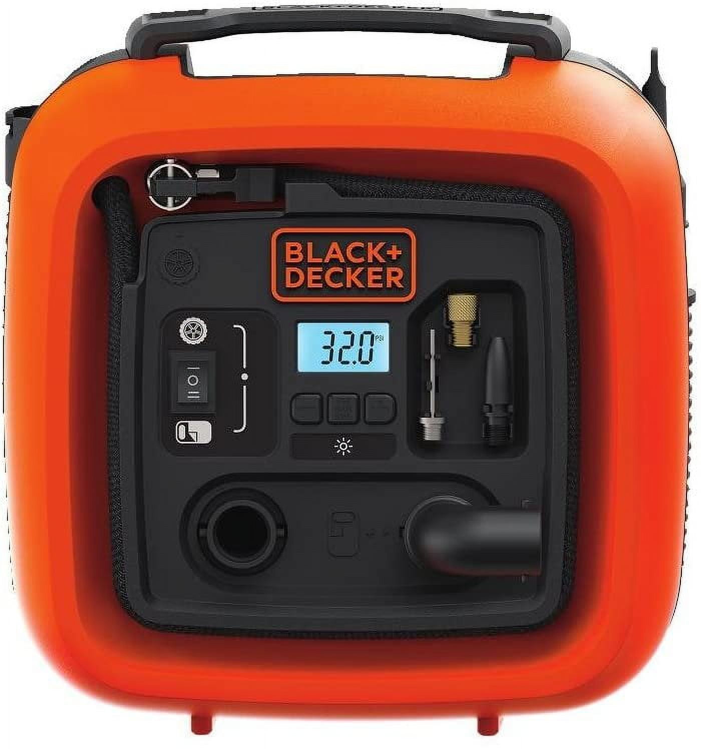  BLACK+DECKER 20V MAX* Cordless Tire Inflator, Cordless & Corded  Power, Tool Only (BDINF20C) : Sports & Outdoors
