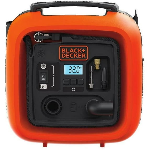 BLACK+DECKER BDINF12C Cordless Tire Inflator, Multi-purpose, Portable, 12V