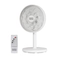 thumbnail image 1 of BLACK+DECKER BFDTD12VW 12-In. 3-Speed Oscillating Portable Dual-Blade Table Fan with Remote, White, 1 of 13