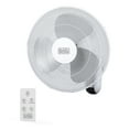 thumbnail image 1 of BLACK+DECKER BFWL16R 16-In. 3-Speed Oscillating Wall Fan with Remote, White, BFWL16R, 1 of 7