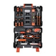 thumbnail image 1 of BLACK+DECKER BMT154C Hand Tool Kit for Home & DIY Use (154-Piece) - Includes Screwdriver, Wrench, Ratchet, Utility Knife, Saw, Claw Hammer, Measuring Tape and Plier, 6 Month Warranty, ORANGE & BLACK, 1 of 1