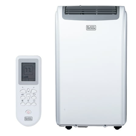 BLACK+DECKER BPP10WTB 14,000-BTU 3-Speed 1,250-Watt Portable Air Conditioner with Remote