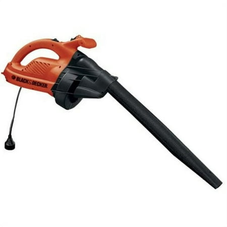 BLACK+DECKER BV2500 200 MPH at 400 CFM Corded Electric Leaf Blower & Vacuum, 10:1 Mulch Ratio