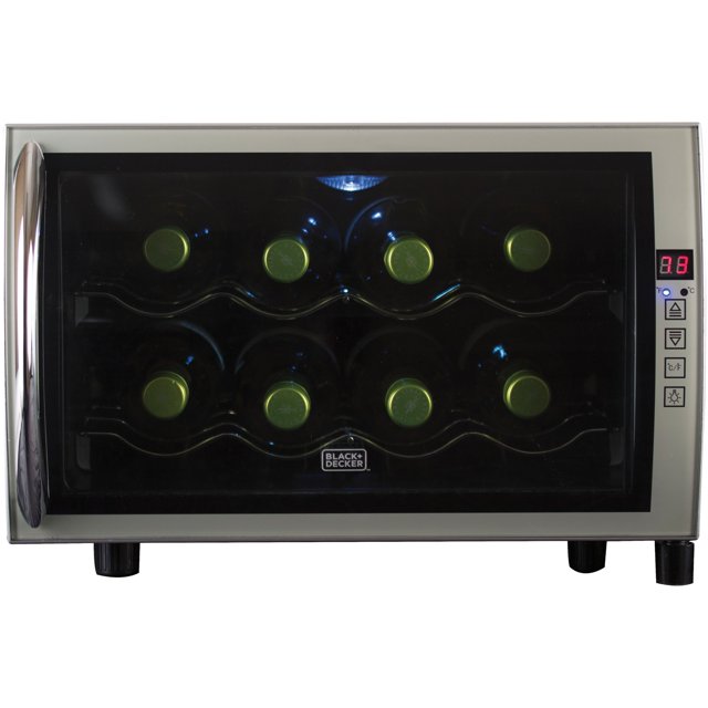 BLACK+DECKER BWT08THSB 8BottleCapacity Countertop Wine Cellar