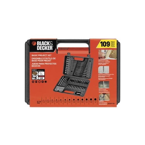 BLACK+DECKER Basic Project Set 109-Piece Box