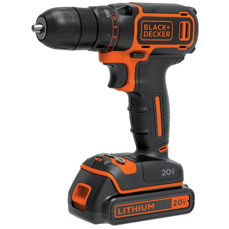 BLACK DECKER Bdcdd120c 20 volt Max Single speed Drill driver Walmart