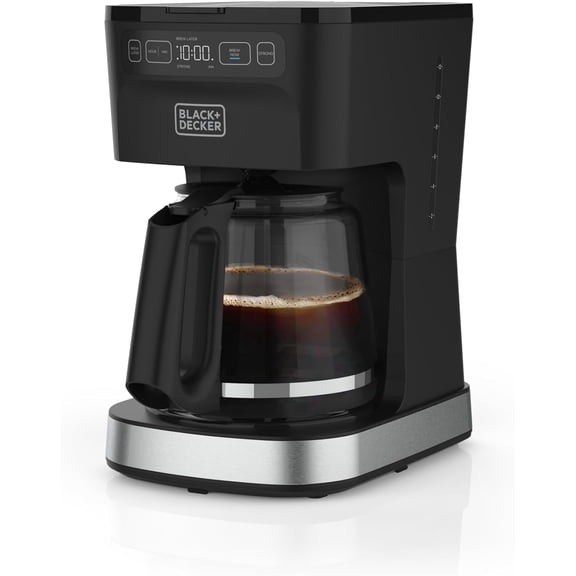 BLACK+DECKER CAFÉCRAFT 12-Cup Programmable Coffeemaker, Stainless Steel