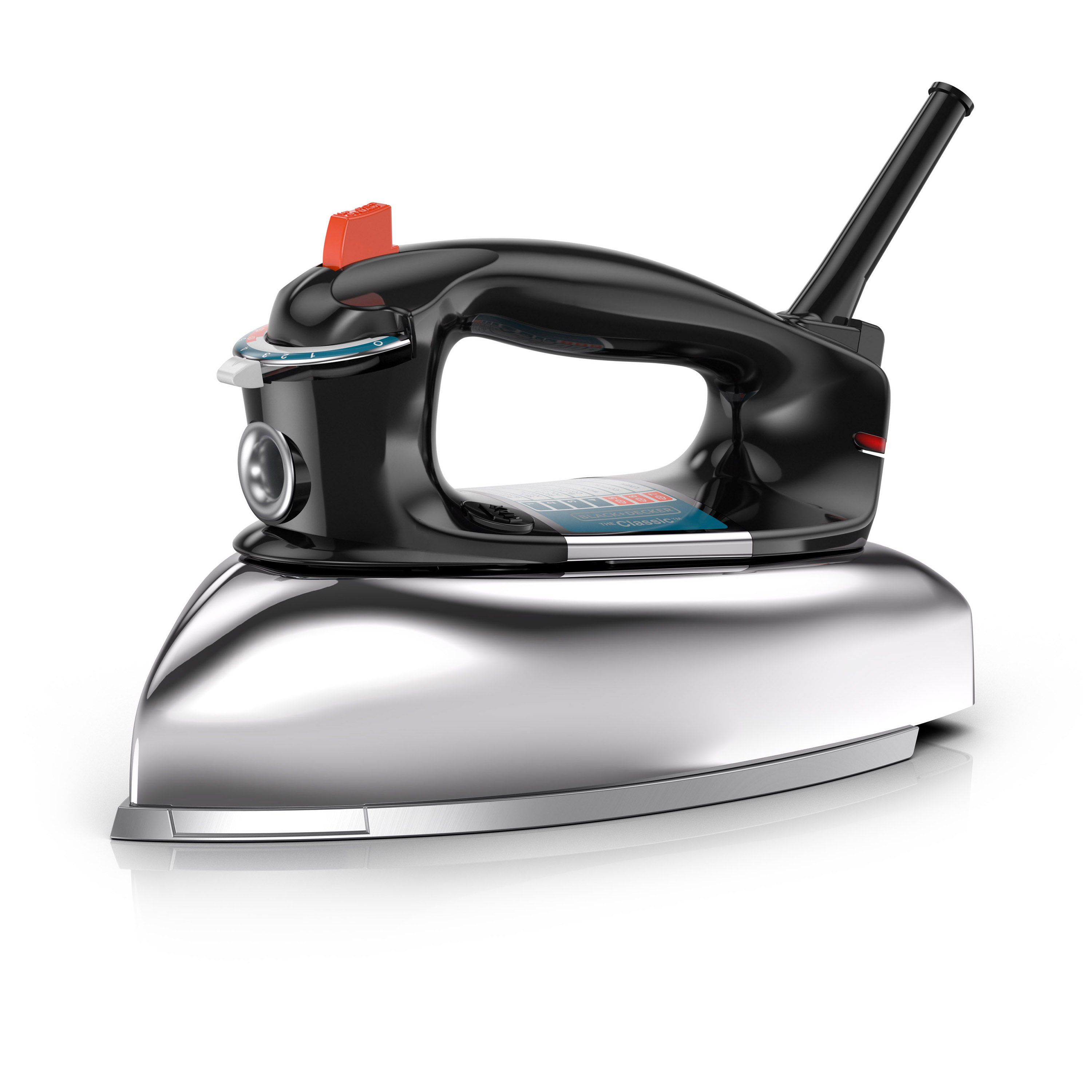 BLACK+DECKER Classic Iron with Aluminum Soleplate, Silver, F67E - image 1 of 11