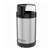 BLACK+DECKER Coffee Grinder, One Touch Push-Button Control, Stainless Steel CBG110S