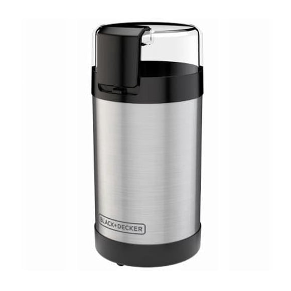 BLACK+DECKER Coffee Grinder, One Touch Push-Button Control, Stainless Steel CBG110S