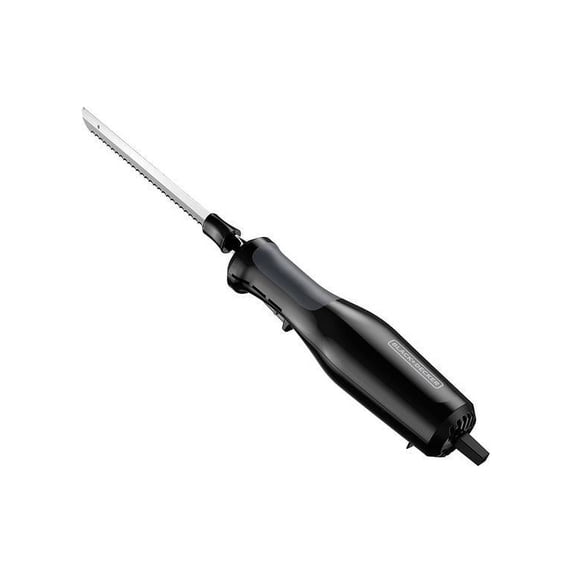 BLACK+DECKER ComfortGrip 9-Inch Electric Knife with Serrated Blades, EK500B
