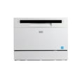 thumbnail image 1 of BLACK+DECKER Countertop Dishwasher, Counter Dishwasher with 6 Wash Programs, 6-Place Setting Capacity, Stainless Steel Interior, ENERGY STAR Certified, BCD6SD, White, 1 of 7