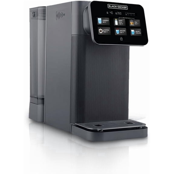 BLACK+DECKER Countertop Reverse Osmosis(RO)+UV Water Filter System, Hot & Ambient Water- 5 Temperature Settings, 5-Stage Filtration, IAPMO & NSF/ANSI 58 Certified, No Installation Required, Portable